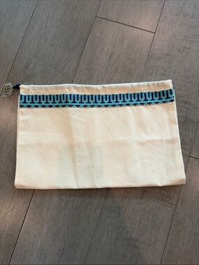 Tory Burch Canvas Drawstring Bag (NEVER USED)